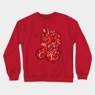 Frosted Cranberry Unicorn Crewneck Sweatshirt